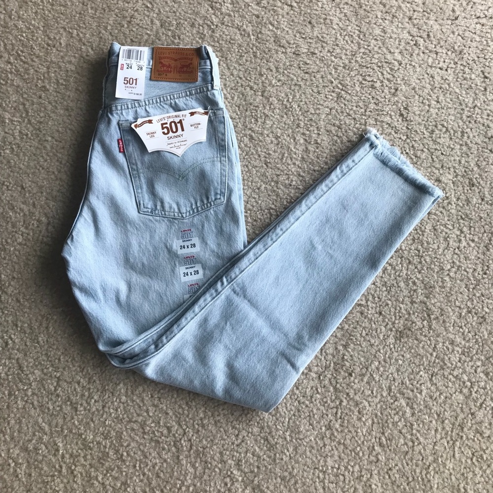 NWT Levi’s 501 Skinny Jeans - sound visions - Picture 3 of 4
